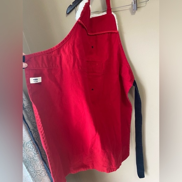 Vintage 2003 Mrs. Claus Santa Red Suede Apron - Picture 4 of 8